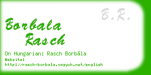 borbala rasch business card